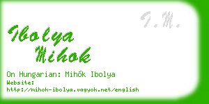 ibolya mihok business card